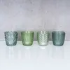 8er Set Windlicht H7,5cm Glas Grün Teelichthalter Tischdeko Produktbild-Vorschau 3