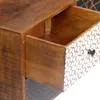 vidaXL Buffet avec motifs imprimés 130x30x70 cm bois massif Voir les images du produit 12