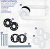 A product image showing a door handle set and its components, with labels and descriptions. Produktbild-Vorschau