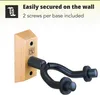 H&S Supports muraux pour guitare - Lot de 2 - Supports Voir les images du produit 4