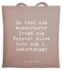 Mr. & Mrs. Panda Tote Bag Spruch 1. Geburtstag Feiern - Produktbild-Vorschau 1