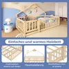 Merax Lit d'enfant 90x190 cm, Lit plat avec barre de Voir les images du produit 11