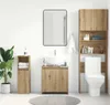 vidaXL Mobile lavabo Artisan rovere 60x33x60 cm Anteprima dell’immagine prodotto 4
