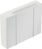 Badezimmer Spiegelschrank 3-türig LED-Lampe 80 cm Weiß Produktbild-Vorschau 5