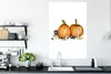 MuchoWow® Poster Kürbis - Blume - Aquarell 80x120 cm - Produktbild-Vorschau 3