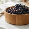 HOLZSCHÜSSEL aus massiver Eiche, 27,5 cm, für Obst, Salat Produktbild-Vorschau 8