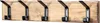 Garderobe Holz L55cm Hakenleiste 5 Haken Eiche Wanddeko Produktbild-Vorschau 1