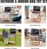 SucceBuy Holz-Grillspielzeug-Grill, Kindergrill-Spielset Produktbild-Vorschau 6