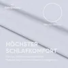Bettwäsche 135x200 cm Weiß 2-teilig einfarbig Mikrofaser Produktbild-Vorschau 4