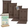 Pillows24 - 4x Hochlehner Auflagen 120x50x8 cm | Gesteppte Produktbild-Vorschau 1