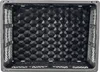 Top-down view of an empty black foldable storage box. Produktbild-Vorschau