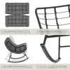 tectake® Schaukelstuhl Tami 93 x 99,5 x 89 cm Produktbild-Vorschau 4