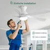 Sofucor Deckenventilator, 132 cm, mit Beleuchtung und Produktbild-Vorschau 8