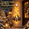 Weihnachtlicher Türhänger mit LED-Beleuchtung, Produktbild-Vorschau 6