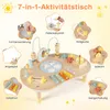 COSTWAY Aktivitätstisch Holz, Baby Montessori Spieltisch Produktbild-Vorschau 4