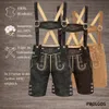 Pantaloni corti in pelle tradizionali da uomo PAULGOS - HK2 Anteprima dell’immagine prodotto 8