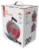 Prodlužovací kabel na bubnu 20 m / 4 zásuvky / červený / PVC / 230 V / 1 mm2 Náhled obrázku produktu