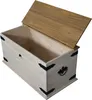 Truhen-Couchtisch 92 x 50 cm Pinienholz weiß honigfarben Produktbild-Vorschau 4