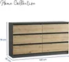 Commode avec 6 tiroirs 100x78 cm Commode blanche en bois Voir les images du produit 3