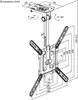 Goobay 70824 Supporto a soffitto per TV Basic (M), nero - Anteprima dell’immagine prodotto 9
