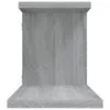vidaXL TV nástenná polica Grey Sonoma 125x18x23 cm Drevo Náhľad obrázku produktu 6