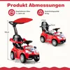 COSTWAY 3in1 Rutschauto, Rutscher Auto mit Schiebestange, Produktbild-Vorschau 3