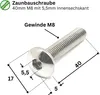 10x Zaunbauschraube Edelstahl Schraube für Doppelstabmatten Produktbild-Vorschau 2