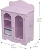Puppenschrank Holz Puppenzubehör Babypuppen Spielzeug Produktbild-Vorschau 4