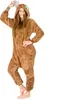 Piżama damska męska ciemna renifer prezent kigurumi onesie Podgląd zdjęcia produktu 2