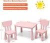GOPLUS Kindersitzgruppe aus Kunststoff, Kindertisch mit 2 Produktbild-Vorschau 5