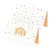 itenga 48x Tischkarten "Schön dass du da bist" Regenbogen Produktbild-Vorschau 1