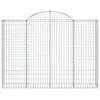 Gabionen mit Hochbogen 14Stk. 200x30x140/160cm Verzinktes Produktbild-Vorschau 4