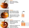 Halloween Kürbis Schnitzset 7-teilig mit 6 Schablonen Produktbild-Vorschau 3