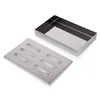 A stainless steel smoker box and its lid are shown on a white background. Produktbild-Vorschau