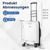 COSTWAY 20” Handgepäck 40L, Trolley mit Laptopfach, Produktbild-Vorschau 6