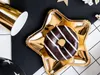 Papírový talíř ve tvaru hvězdy 18 cm zlatý sada 6 ks Náhled obrázku produktu 16