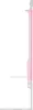 A side view of a pink toddler bed rail on a white background. Náhled obrázku produktu