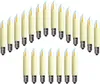 A collection of LED filament candle bulbs arranged in rows against a white background. Produktbild-Vorschau