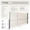 tectake® Seitenmarkise 160 x 300 cm ausziehbar, mit Produktbild-Vorschau 5