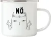 Nö Emaille Tasse Einfach Nein Lustig Katze unhöflich Spruch Produktbild-Vorschau 1