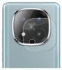 A close-up view of a smartphone camera lens protector applied to a phone's camera module. Produktbild-Vorschau
