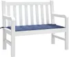vidaXL Gartenbank-Auflage Marineblau 100x50x3 cm Produktbild-Vorschau 3
