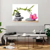 Bilder auf glas - Ruhig blume dekoration stein - 100x70cm - Produktbild-Vorschau 6