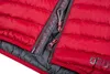 Rote Insulationsjacke "TSUNAMI ECO Men" von Ocun mit Reißverschlussdetails. Produktbild-Vorschau