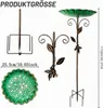 Vogeltränke Stehend, Vogelbad für Draußen Garten, Metall Produktbild-Vorschau 4