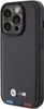 Etui BMW kožené razítko Tricolor Do Iphone 15 Pro - Czarne Náhled obrázku produktu 2