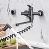 Küchenarmatur, Wandmontage, 360° drehbar, mit Brause, 3 Produktbild-Vorschau 3