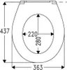 HARO WC-Sitz Lago weiß Bügelscharnier Edelstahl B0302Y Produktbild-Vorschau 3