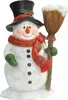 Dekofigur Gartenfigur Schneemann mit Besen Produktbild-Vorschau 1