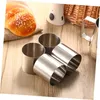 Set di anelli per dolci in acciaio inox 8 pz. Stampi per Anteprima dell’immagine prodotto 4